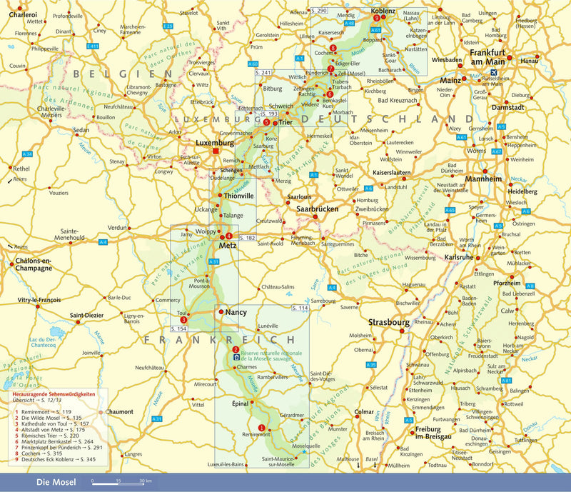Reisgids Mosel Mit Nancy, Metz, Trier, Bernkastel-Kues und Koblenz 2.A 2024