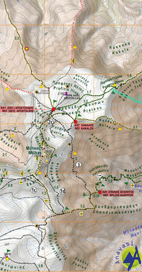 Hiking map Topo Mt. Olympos - Macedonia (6.11)