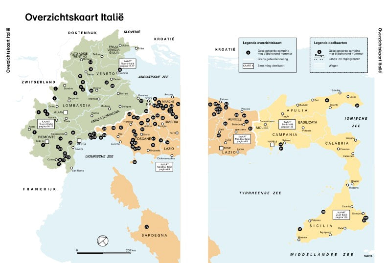 Rustiek kamperen Italië