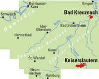 Fietskaart ADFC Regionalkarte Pfalz Nord Hunsrück/Nahe 1:75.000 2.A 2024