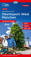 Cycling map ADFC Radtourenkarte 26 Oberbayern West - Munich 1:150,000