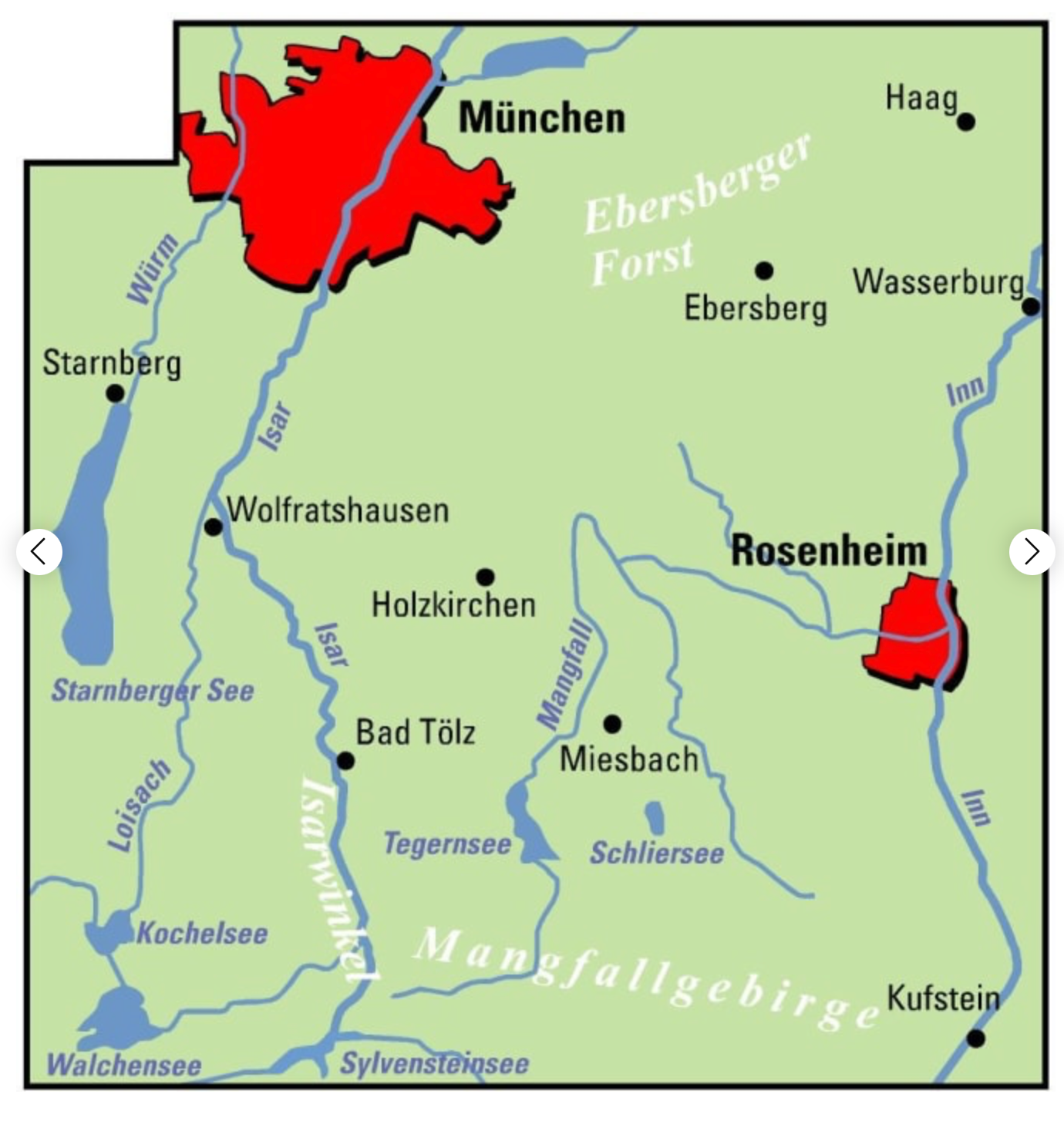 Cycling map ADFC Regionalkarte Munchen und Umgebung 1:75,000 (2019)