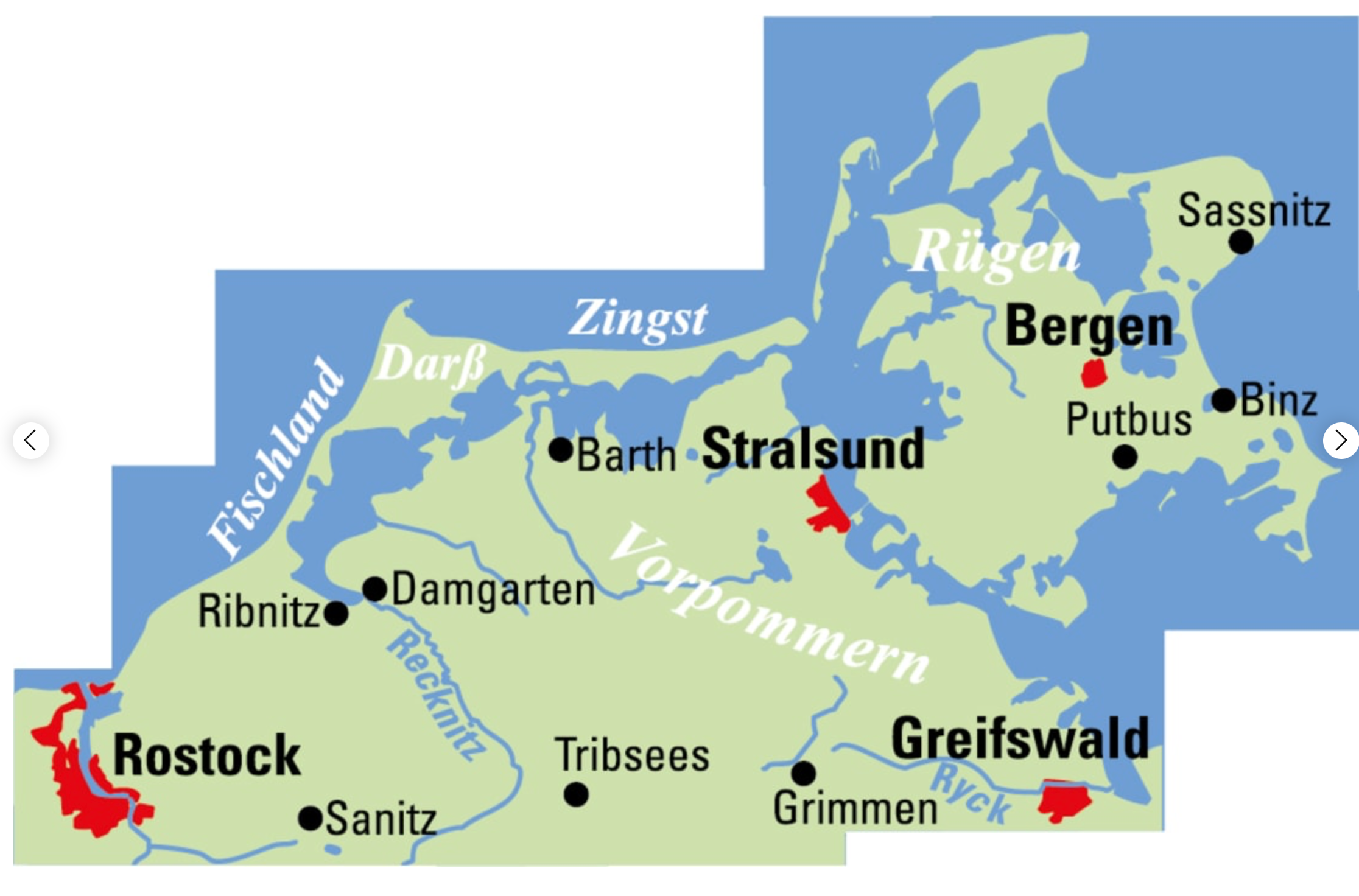BVA Regionalkarte Rügen/Fischland-Darß 1:75.000
