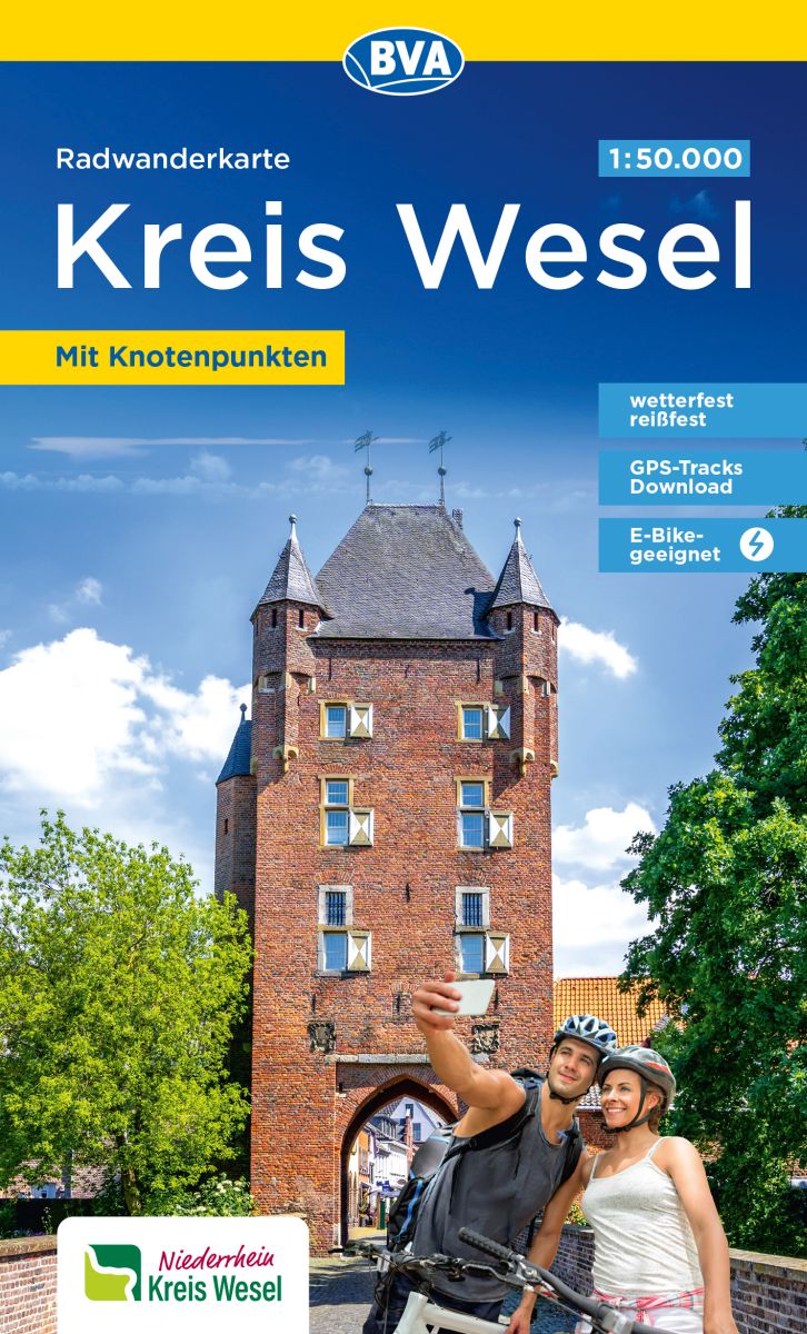 Fietskaart BVA- Radwanderkarte Kreis Wesel 1:50.000