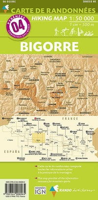 Wandelkaart PyreneeÃ«n Blad 04 Bigorre 1:50.000 (2016)