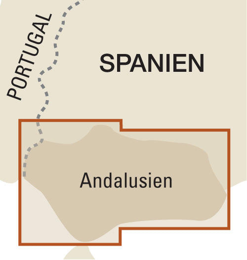 Landkaart Andalusien-Andalusia 1:350.000 3.A 2016