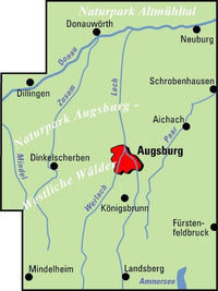 BVA-ADFC Regionalkarte Augsburg und Umgebung 1:75.000 (2019)