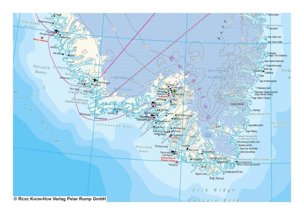 Map Greenland/Greenland 1:1,900,000 2.A 2019