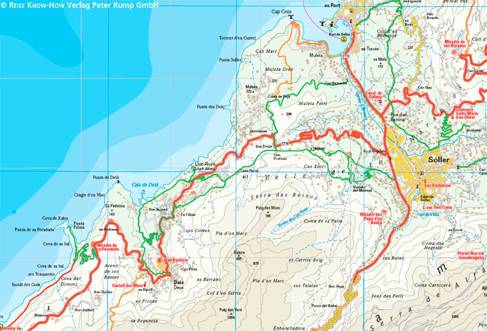 Road map Mallorca West 1:40,000 5.A 2017