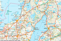 Road map Sweden - South 1:500,000 4.A 2019