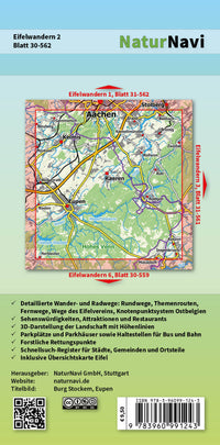Wandelkaart Eifelwandern 2 Blatt 30-562 1:25.000