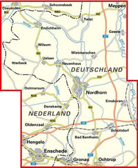Fietskaart+Boekje ADFC/BVA Radwanderkarte Grafschaft Bentheim