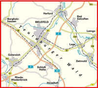 Kreis-Radwanderkarte Bielefeld und Umgebung