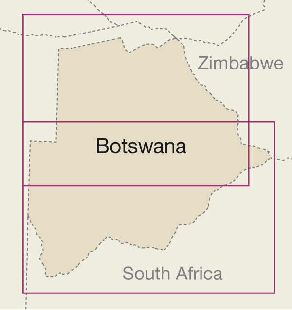 Wegenkaart Botswana 1:1m 9.A 2024