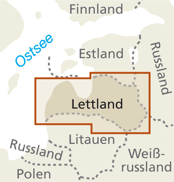 Wegenkaart Lettland/Latvia 1:325.000  5.A 2019