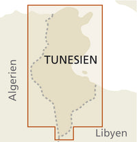 Wegenkaart Tunisia-Tunesien 1:600.000  6.A 2025