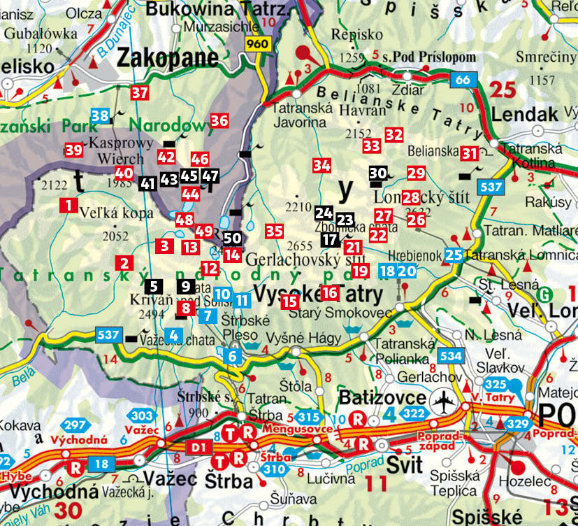 Rother Wanderführer Hohe Tatra 50 Touren (10.A 2024)