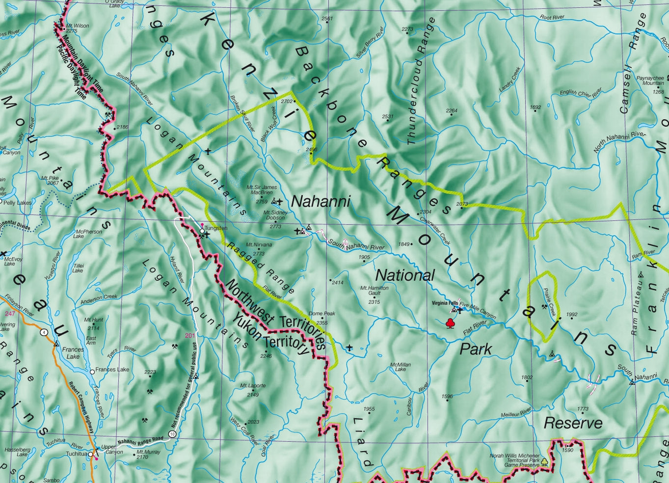 Wegenkaart - landkaart Canada west | Hildebrand's
