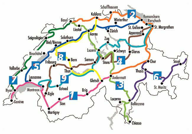 Veloland Schweiz Band 3 Nord-Süd-Route