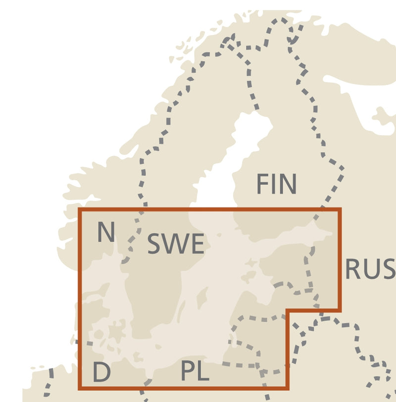 Landkaart Baltic Sea | Ostsee 1:1,3m. 3.A 2023