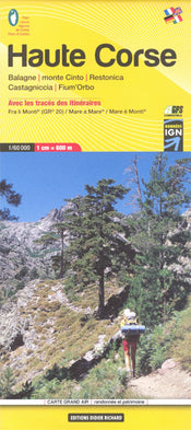 Walking map Carte 08 Haute-Corse 1:60,000