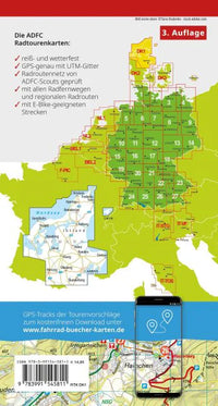 Fietskaart Dänemark Jütland Nord Blatt DK1