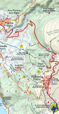 Wandelkaart Hike & Explore 1:22.000 Exo Mani (Verga-Kardamyli-Trachila) 8.10