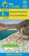 Tourist map Topo Islands Folegandros 1:18,000 (10.46)