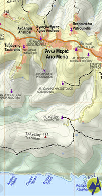Tourist map Topo Islands Folegandros 1:18,000 (10.46)