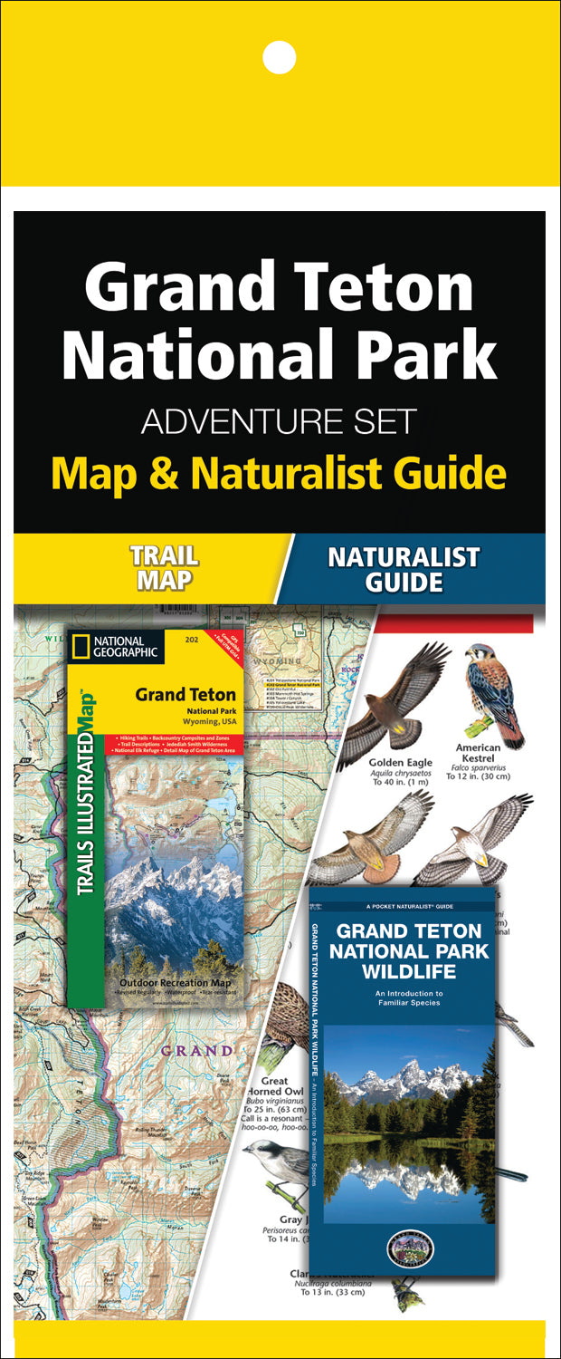 Grand Teton National Park Adventure Set (Map &amp; Naturalist Guide)