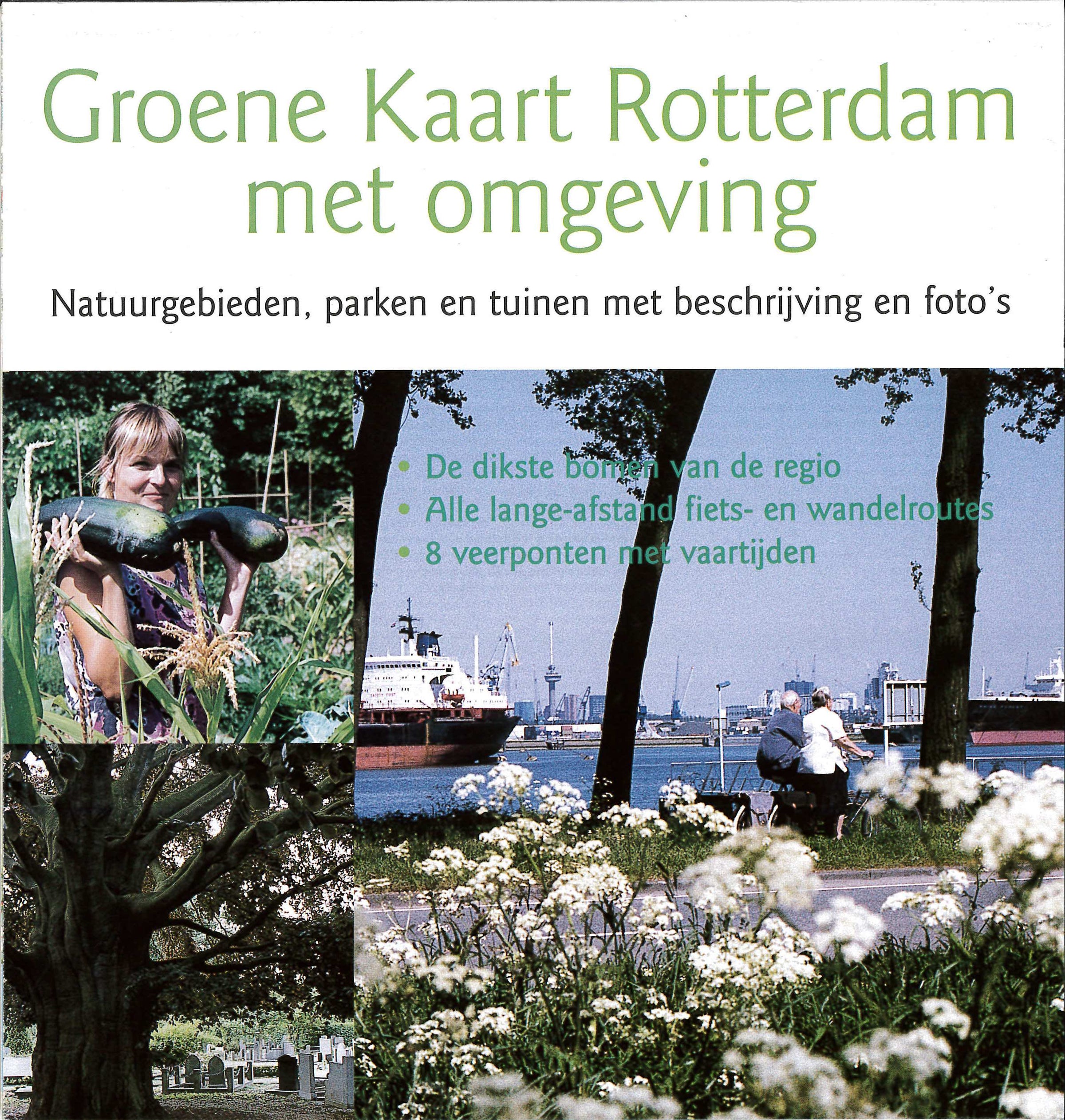 Green Map Rotterdam with surroundings