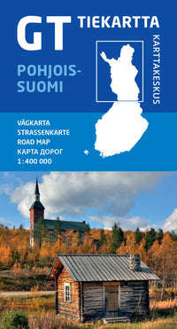 Road map Northern Finland 1:400,000 (2019)