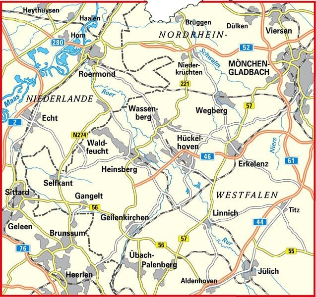 BVA Radwanderkarte 1:50.000 Heinsbergerland