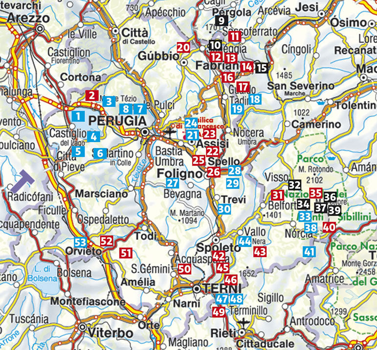 Rother Wanderführer Umbrien 53 Touren