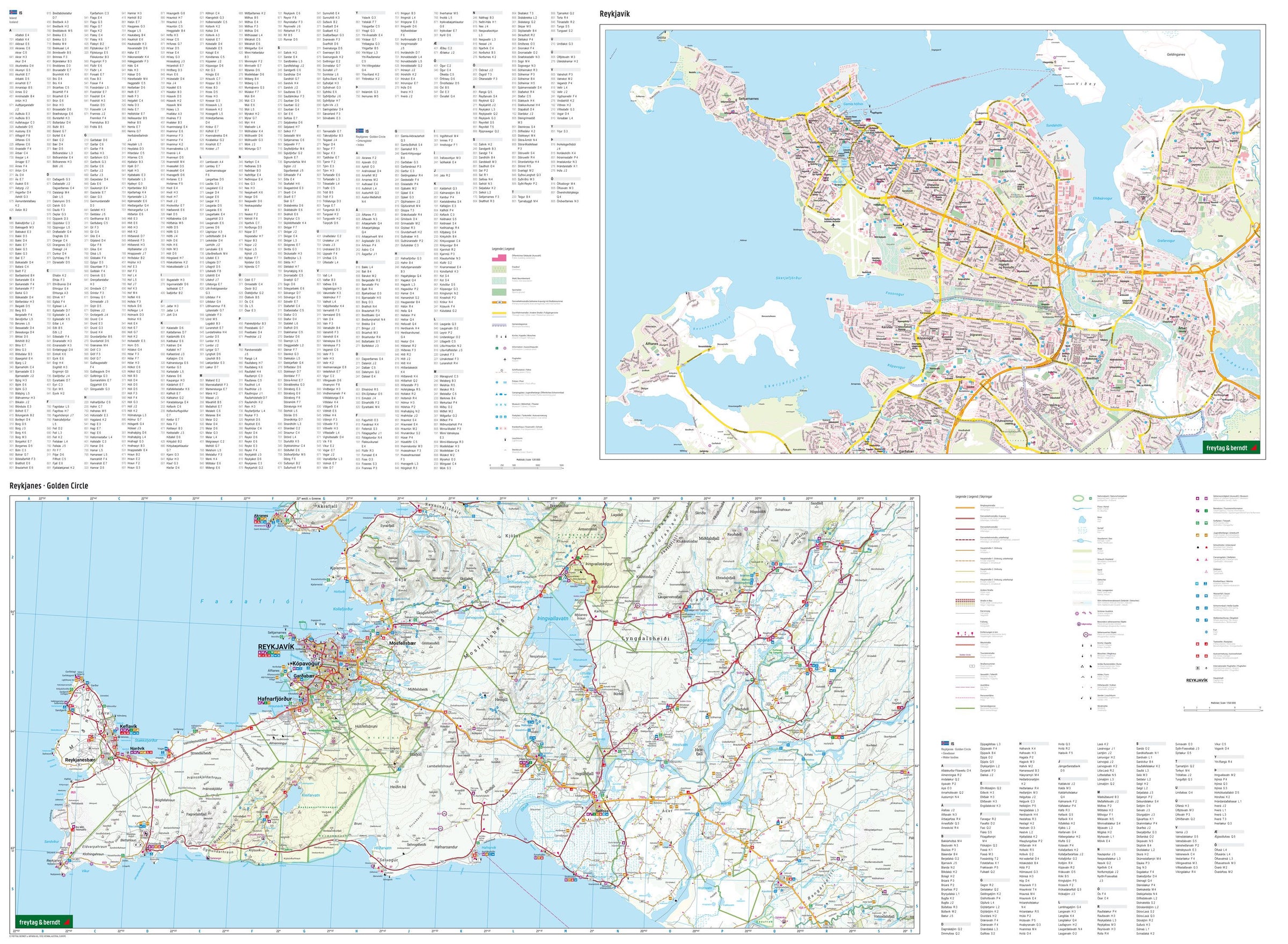 Tourist map Iceland-Iceland 1:400,000
