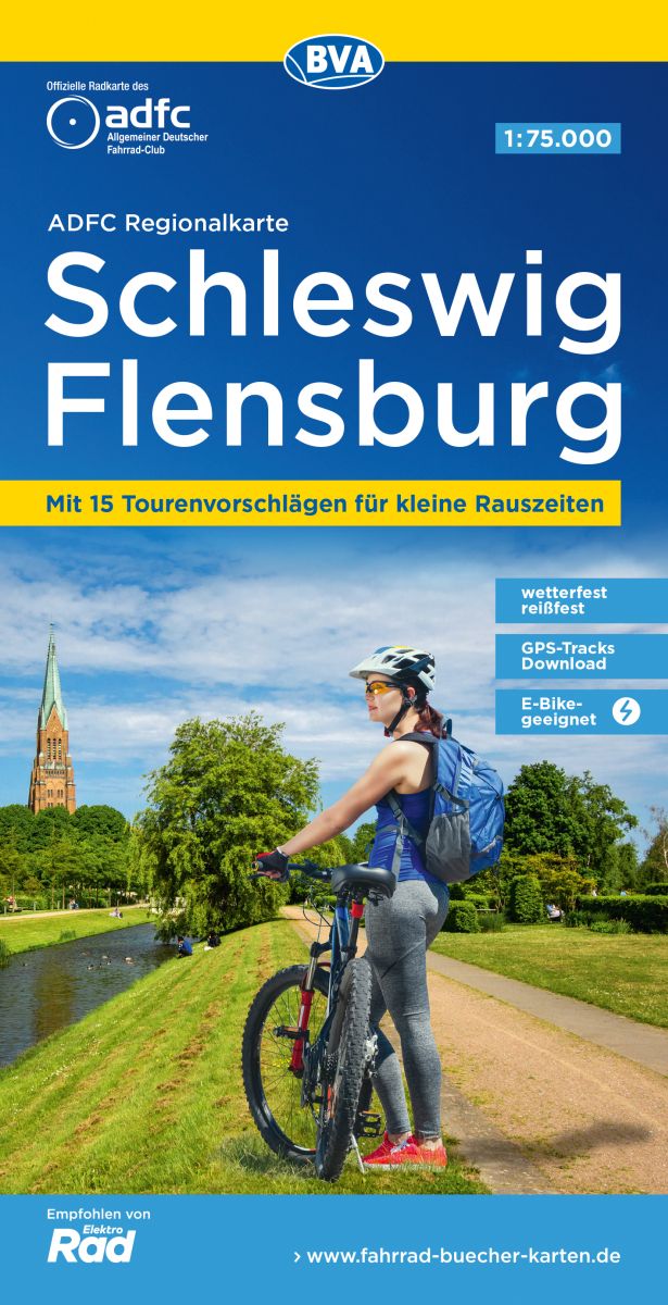 ADFC Regionalkarte Schleswig Flensburg 1:75,000