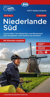 Fietskaart ADFC Radtourenkarte NL2 Niederlande Süd 1:150.000 (2025)