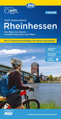 Fietskaart BVA/ADFC Regionalkarte Rheinhessen 1:50.000