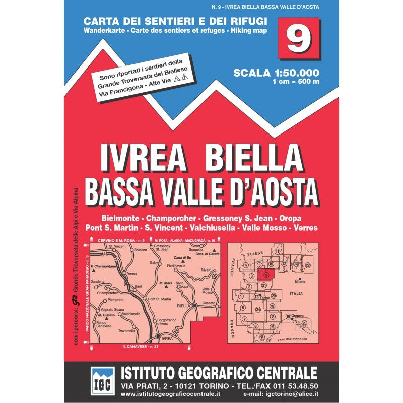 Blad 9 - Ivrea Biella e Valle d'Aosta