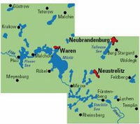 BVA-ADFC Regionalkarte Mecklenburgische Seenplatte 1:75.000 (9.A 2020)