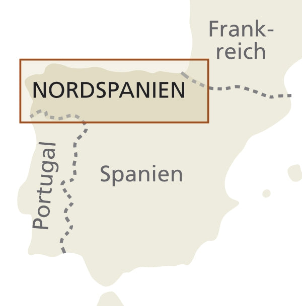 Wegenkaart Northern Spain / Nordspanien/Jakobsweg 1:350.000 9.A 2018