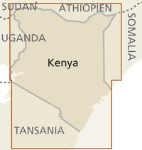 Wegenkaart Kenya 1:950.000  6.A 2020