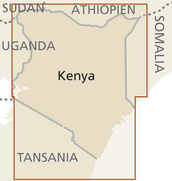 Road map Kenya 1:950,000 6.A 2020