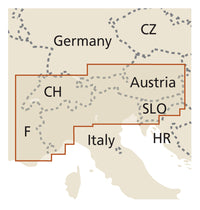 Wegenkaart Alpen 1:550.000  2.A 2017