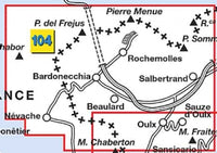 Hiking map Italian Alps Sheet 104 - Bardonecchia 1:25,000