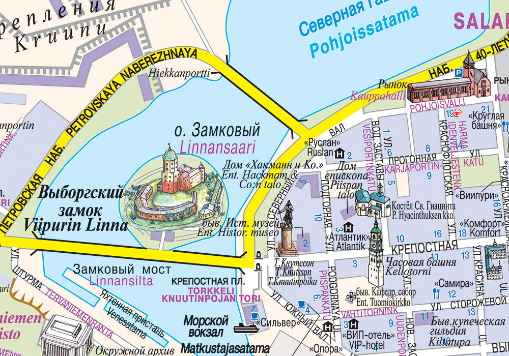 Road map Karelia-Karjala 1:800,000