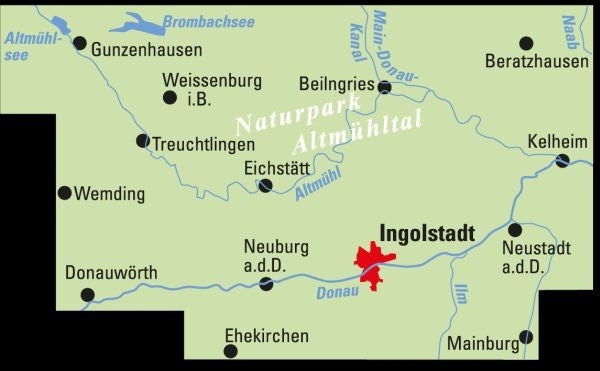 BVA Regionalkarte AltmÃ¼hltal/Ingolstadt 1:75.000 (5.A 2019)