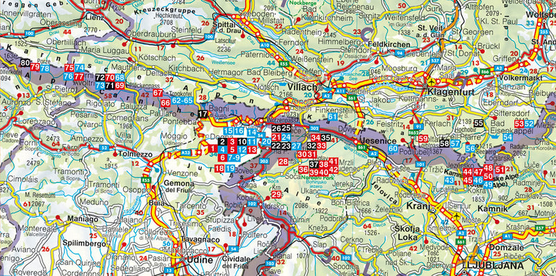 Rother KlettersteigfÃ¼hrer JÃ¼lische Alpen - 80 Klettersteige (4.A 2013)