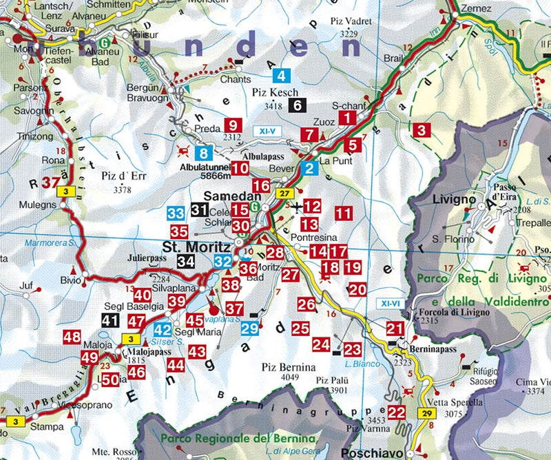Wandelgids Oberengadin 50 Touren (8.A 2016)