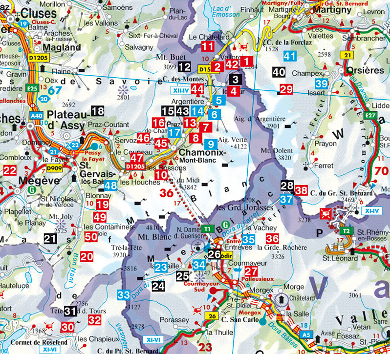 Rother WanderfÃ¼hrer Tour du Mont Blanc - 50 Touren (5.A 2017)